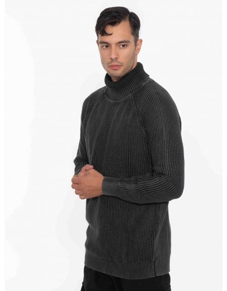 OVER-D Μπλούζα πλεκτή ζιβάγκο OC1F0W0M09 Μαύρο OVER-D - 4