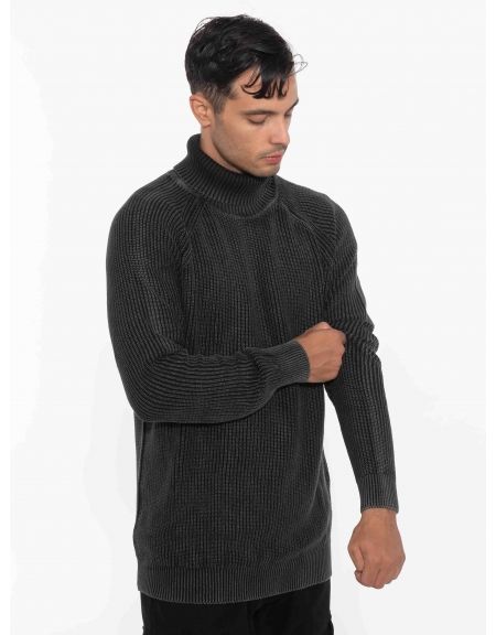 OVER-D Μπλούζα πλεκτή ζιβάγκο OC1F0W0M09 Μαύρο OVER-D - 3