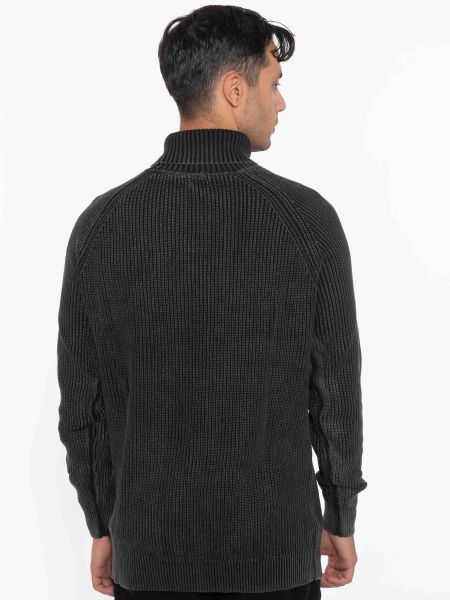 OVER-D Μπλούζα πλεκτή ζιβάγκο OC1F0W0M09 Μαύρο OVER-D - 2