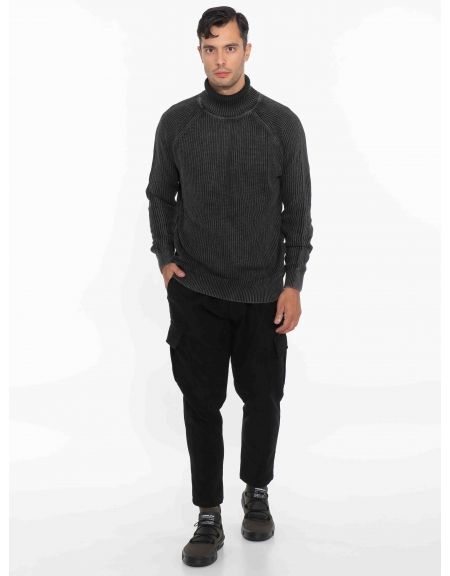 OVER-D Μπλούζα πλεκτή ζιβάγκο OC1F0W0M09 Μαύρο OVER-D - 6