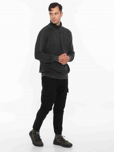 OVER-D Μπλούζα πλεκτή ζιβάγκο OC1F0W0M09 Μαύρο OVER-D - 8