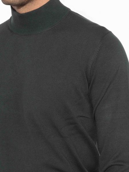 OVER-D Μπλούζα πλεκτή λουπέτο OC1F0W0M04 Κυπαρισσί OVER-D - 5