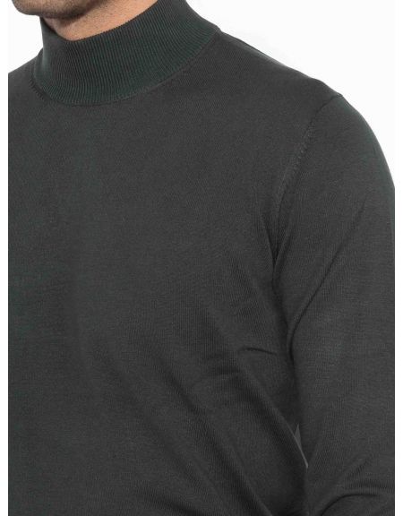 OVER-D Μπλούζα πλεκτή λουπέτο OC1F0W0M04 Κυπαρισσί OVER-D - 5