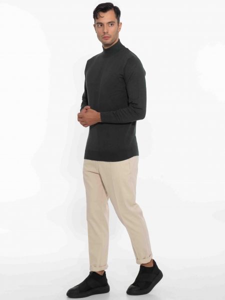 OVER-D Μπλούζα πλεκτή λουπέτο OC1F0W0M04 Κυπαρισσί OVER-D - 9