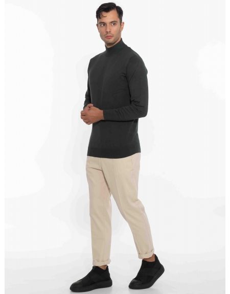 OVER-D Μπλούζα πλεκτή λουπέτο OC1F0W0M04 Κυπαρισσί OVER-D - 9