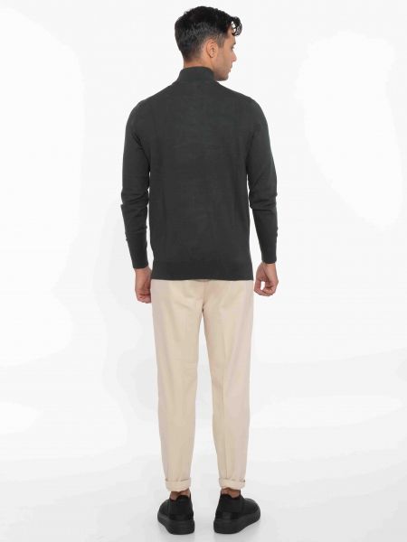 OVER-D Μπλούζα πλεκτή λουπέτο OC1F0W0M04 Κυπαρισσί OVER-D - 7