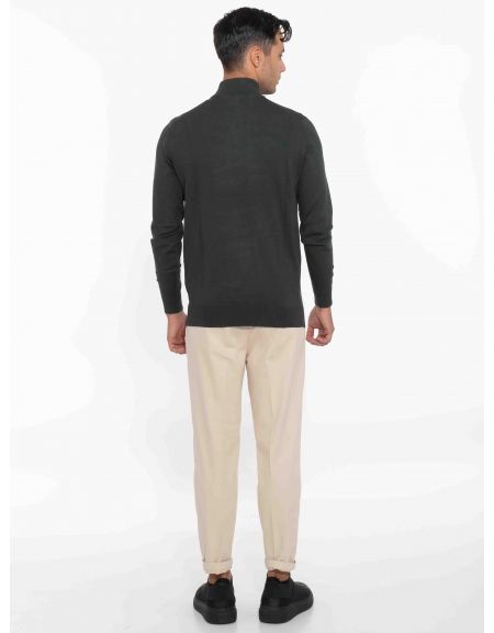 OVER-D Μπλούζα πλεκτή λουπέτο OC1F0W0M04 Κυπαρισσί OVER-D - 7