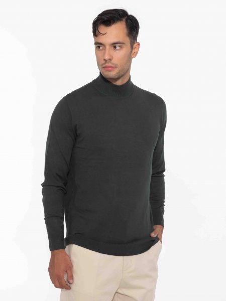 OVER-D Μπλούζα πλεκτή λουπέτο OC1F0W0M04 Κυπαρισσί OVER-D - 3