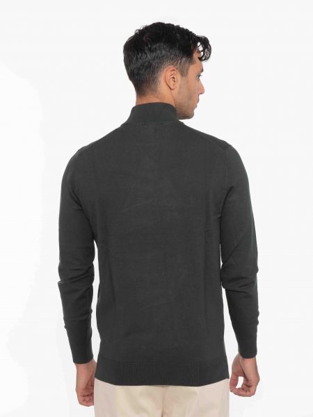 OVER-D Μπλούζα πλεκτή λουπέτο OC1F0W0M04 Κυπαρισσί OVER-D - 2