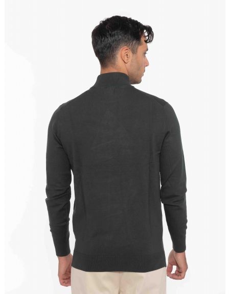 OVER-D Μπλούζα πλεκτή λουπέτο OC1F0W0M04 Κυπαρισσί OVER-D - 2