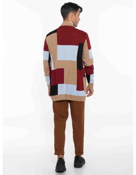 OVER-D Ζακέτα πλεκτή OE1F2W2M84 Πολύχρωμο OVER-D - 7