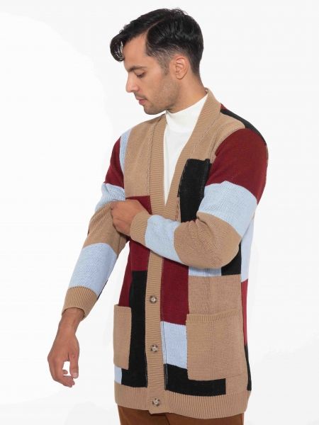 OVER-D Ζακέτα πλεκτή OE1F2W2M84 Πολύχρωμο OVER-D - 4