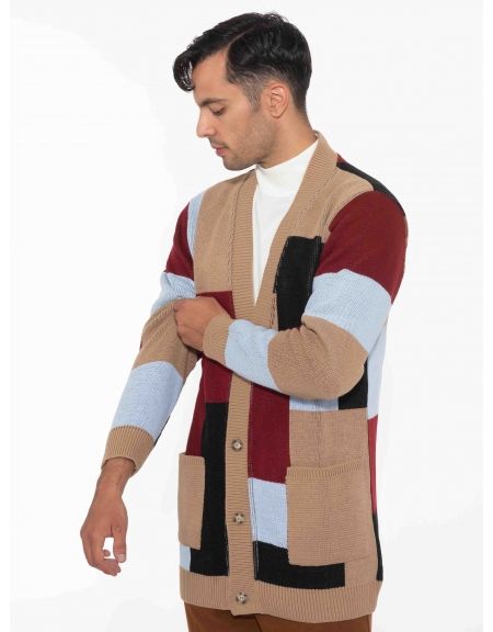 OVER-D Ζακέτα πλεκτή OE1F2W2M84 Πολύχρωμο OVER-D - 4