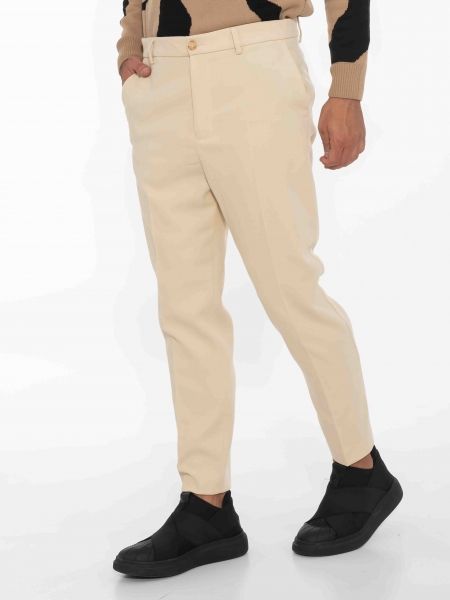 OVER-D Chino Παντελόνι κοτλέ OE1F2W2P17 Εκρού OVER-D - 3