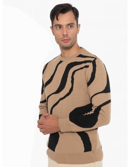 OVER-D Μπλούζα πλεκτή OE1F2W2M21 Ταμπά OVER-D - 4