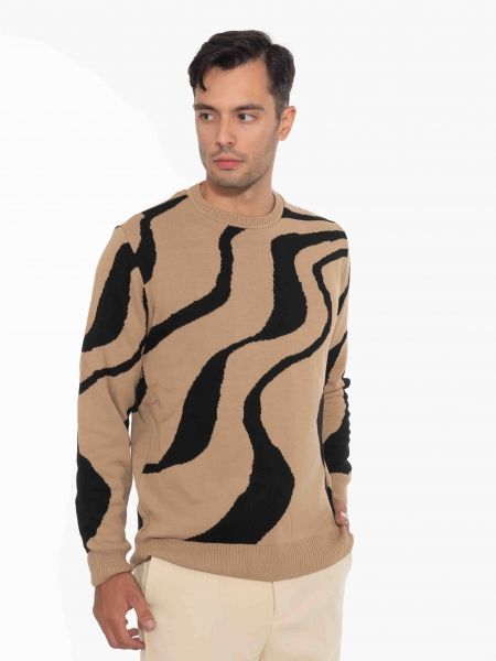 OVER-D Μπλούζα πλεκτή OE1F2W2M21 Ταμπά OVER-D - 3