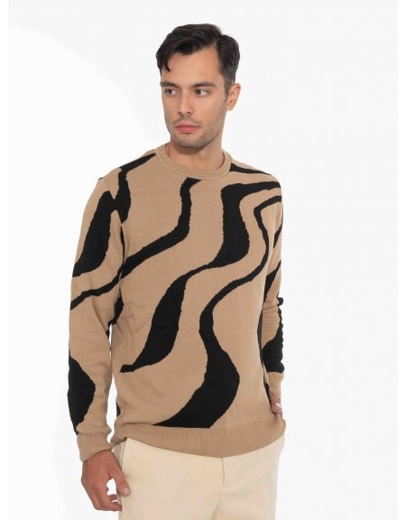 OVER-D Μπλούζα πλεκτή OE1F2W2M21 Ταμπά OVER-D - 3