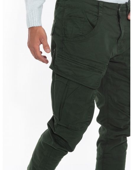 GABBA Cargo Παντελόνι RUFO PO10013 Κυπαρισσί GABBA - 5