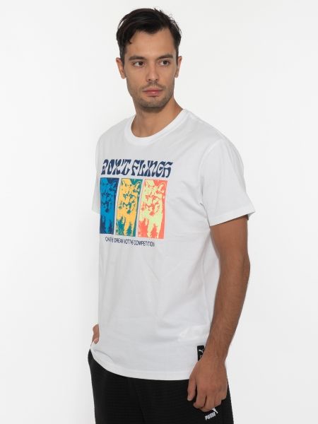 PUMA T-shirt 536463 01 Rebound SS Tee 2 White PUMA - 4