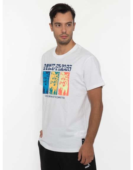 PUMA T-shirt 536463 01 Rebound SS Tee 2 White PUMA - 4