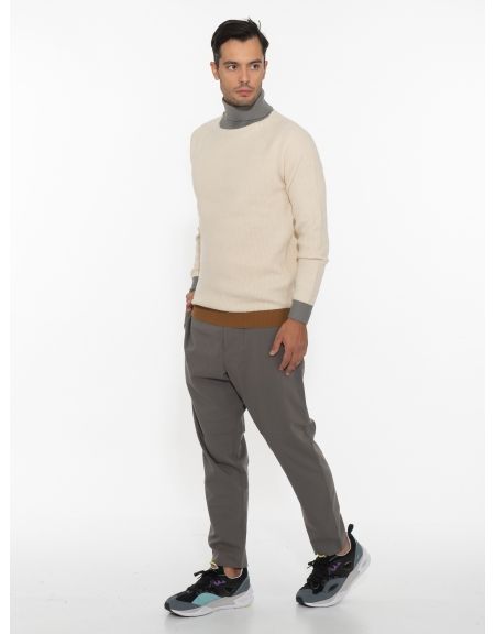 OVER-D Μπλούζα ζιβάγκο πλεκτή OE1F2W2M03 Μπεζ OVER-D - 9