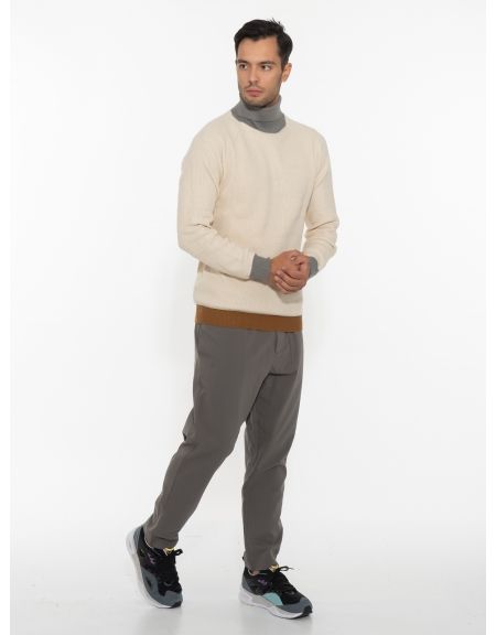 OVER-D Μπλούζα ζιβάγκο πλεκτή OE1F2W2M03 Μπεζ OVER-D - 7