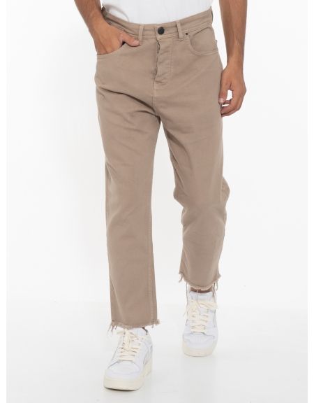 XAGON MAN Jean Παντελόνι 2UCROP2 Μπεζ XAGON MAN - 1