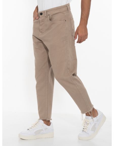 XAGON MAN Jean Παντελόνι 2UCROP2 Μπεζ XAGON MAN - 4