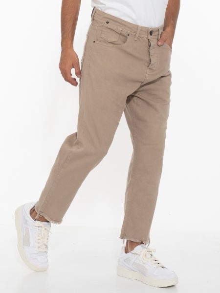 XAGON MAN Jean Παντελόνι 2UCROP2 Μπεζ XAGON MAN - 2