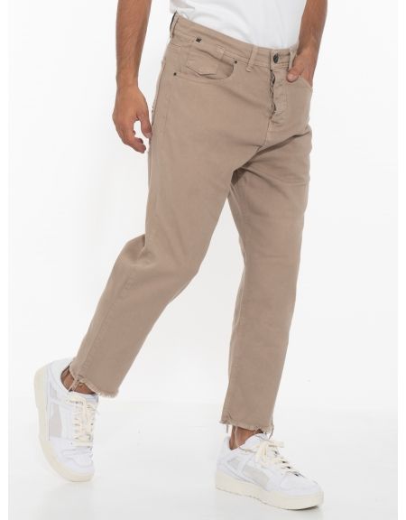 XAGON MAN Jean Παντελόνι 2UCROP2 Μπεζ XAGON MAN - 2