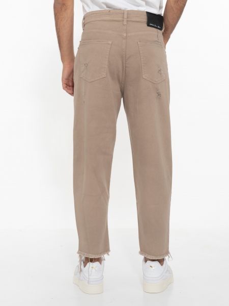 XAGON MAN Jean Παντελόνι 2UCROP2 Μπεζ XAGON MAN - 3