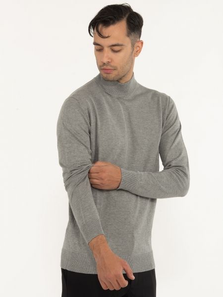 OVER-D Μπλούζα πλεκτή λουπέτο OC1F0W0M04 Γκρι OVER-D - 3