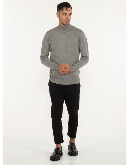 OVER-D Μπλούζα πλεκτή λουπέτο OC1F0W0M04 Γκρι OVER-D - 6