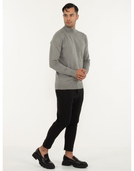 OVER-D Μπλούζα πλεκτή λουπέτο OC1F0W0M04 Γκρι OVER-D - 8