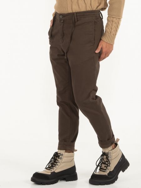 OVER-D Chino Παντελόνι OE1F0W0P06 Καφέ OVER-D - 4