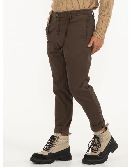 OVER-D Chino Παντελόνι OE1F0W0P06 Καφέ OVER-D - 4