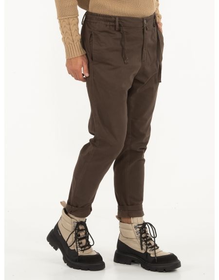 OVER-D Chino Παντελόνι OE1F0W0P06 Καφέ OVER-D - 3