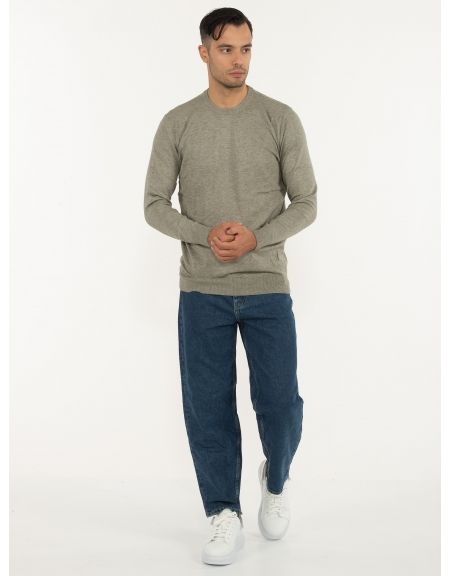 OVER-D Μπλούζα πλεκτή OC1F0W0M05 Χακί OVER-D - 6