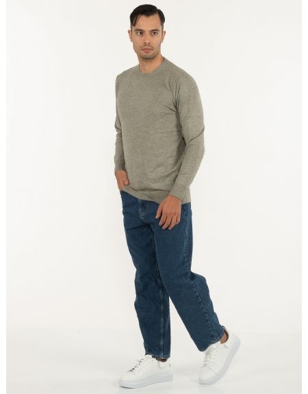 OVER-D Μπλούζα πλεκτή OC1F0W0M05 Χακί OVER-D - 9