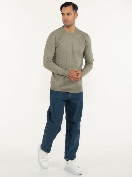 OVER-D Μπλούζα πλεκτή OC1F0W0M05 Χακί OVER-D - 7