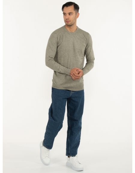 OVER-D Μπλούζα πλεκτή OC1F0W0M05 Χακί OVER-D - 7