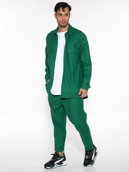 NINETEEN Πουκάμισο - Jacket K23-1014 Πράσινο NINETEEN - 9