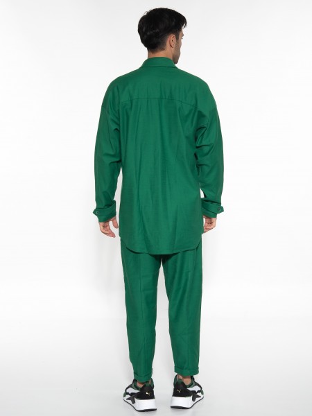 NINETEEN Πουκάμισο - Jacket K23-1014 Πράσινο NINETEEN - 8