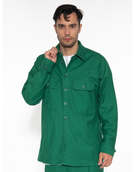 NINETEEN Πουκάμισο - Jacket K23-1014 Πράσινο NINETEEN - 3