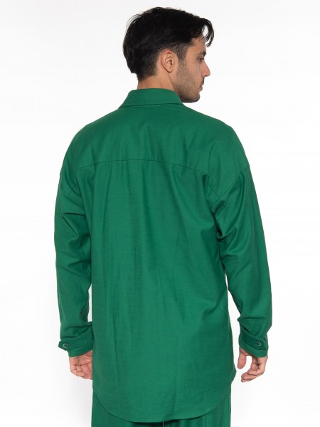 NINETEEN Πουκάμισο - Jacket K23-1014 Πράσινο NINETEEN - 2