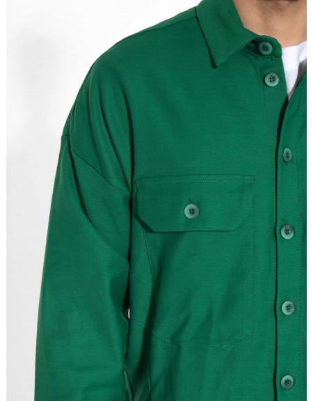 NINETEEN Πουκάμισο - Jacket K23-1014 Πράσινο NINETEEN - 5