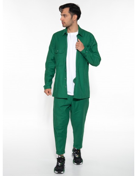 NINETEEN Πουκάμισο - Jacket K23-1014 Πράσινο NINETEEN - 6