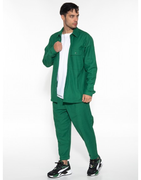 NINETEEN Πουκάμισο - Jacket K23-1014 Πράσινο NINETEEN - 10