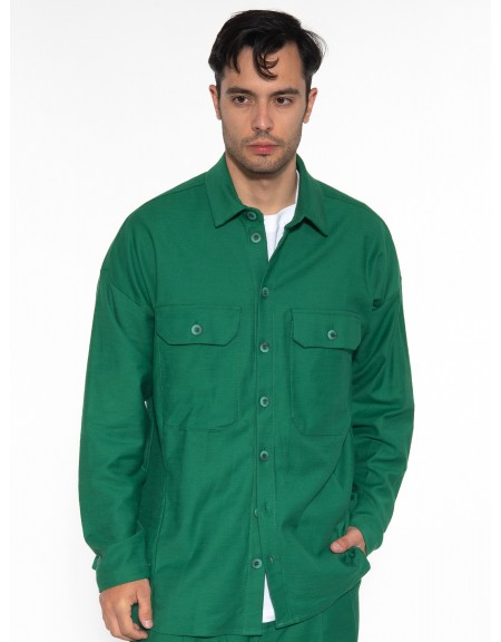 NINETEEN Πουκάμισο - Jacket K23-1014 Πράσινο NINETEEN - 11