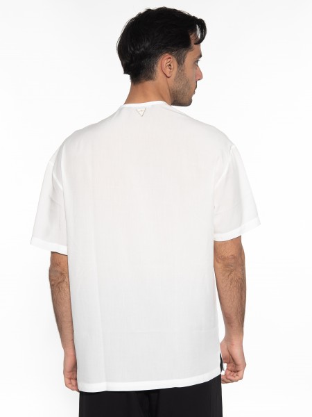 NINETEEN Shirt mao K23-1030 White NINETEEN - 2